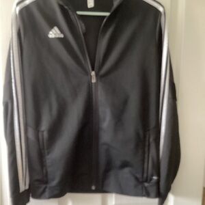 Adidas Black and White track Jacket